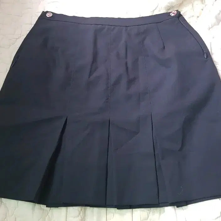 [BUNJANG] Navy School Skirt (3 Types) / 교복치마 남색 3종류