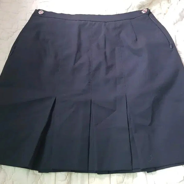 [BUNJANG] Navy School Skirt (3 Types) / 교복치마 남색 3종류
