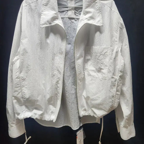 [BUNJANG] VISIT IN NEWYORK White Zip-Up Jacket / (새제품)비지트인뉴욕 () 화이트 집업 재킷