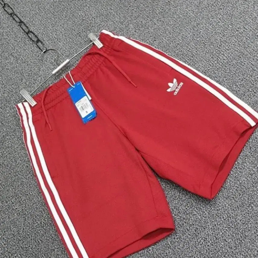 [BUNJANG] Adidas AC Shorts Unisex Red / 새상품) 아디다스 AC쇼츠 남녀공용 레드 반바지