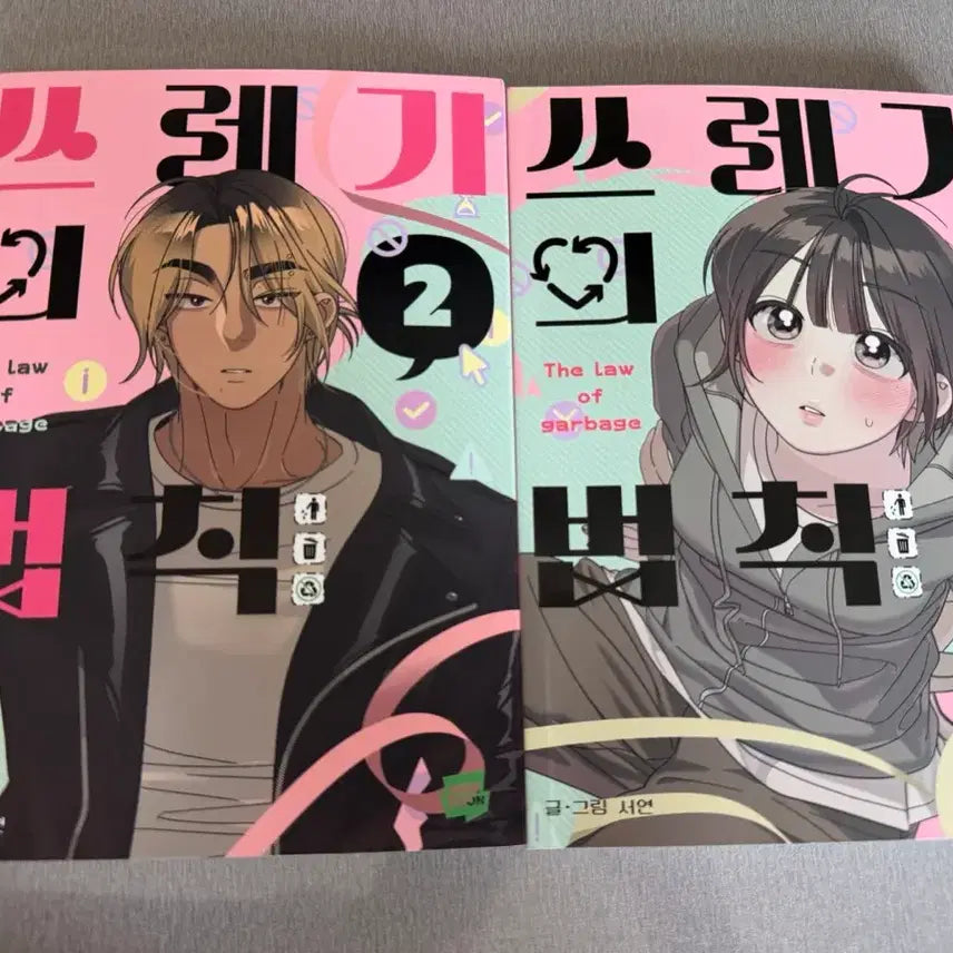 [BUNJANG] Law of Trash Vol. 1-2 Manga Set / 쓰레기의 법칙 1, 2권