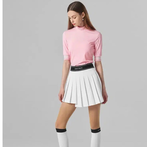 [BUNJANG] Xexymix Pleated Golf Skirt Off White / 젝스믹스 골프 스커트