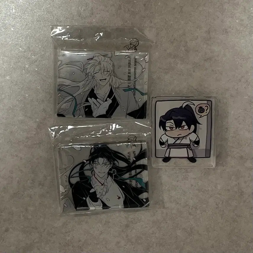 [BUNJANG] Hwasan Gwihwan Moecha & Omaee Acrylic Stands Bundle Set / 화산귀환 모차님 오매님 아크릴 코롯토 3개 일괄 당보청명 당청