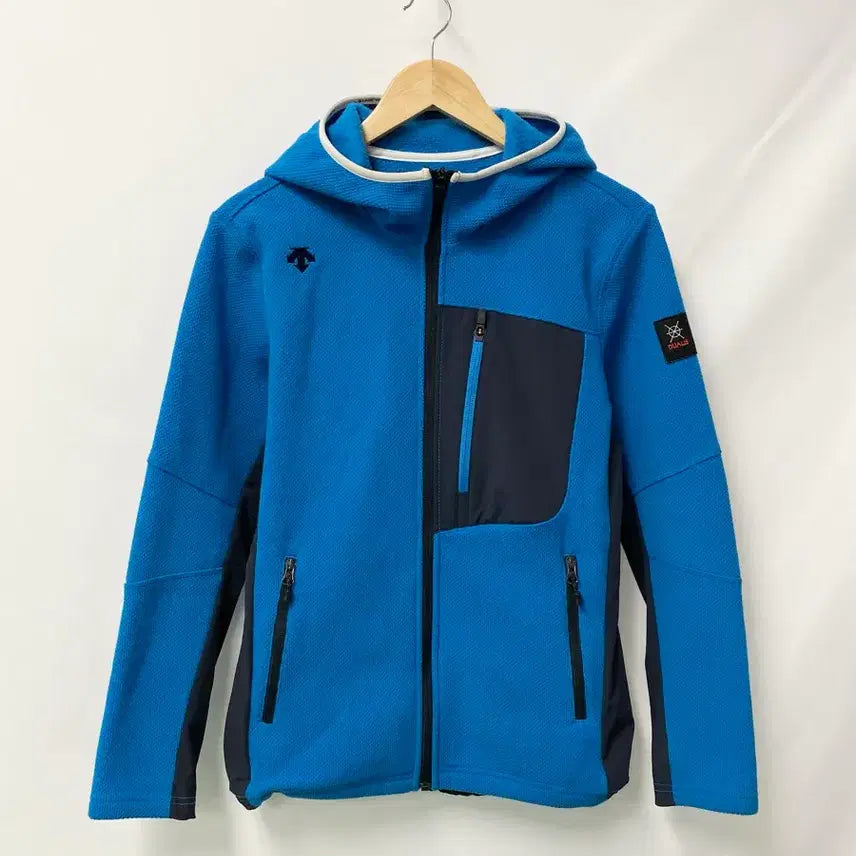 [BUNJANG] Descente Blue Hooded Zip-Up Jacket (Size M) / 212. 데상트 블루 후드집업 자켓M