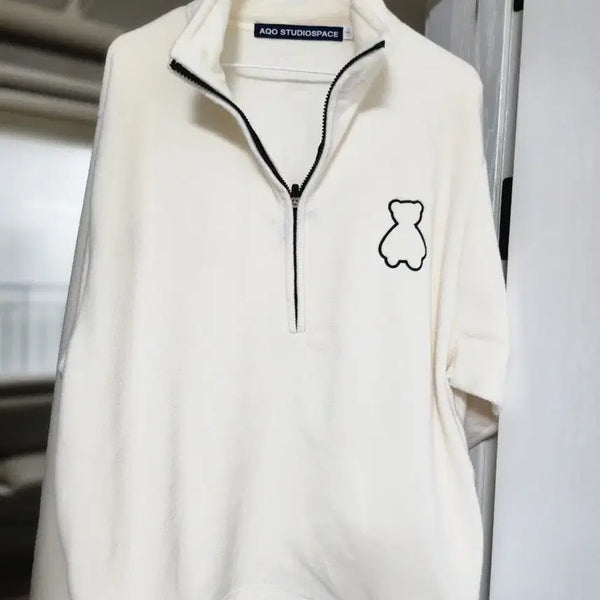 [BUNJANG] AQO Studio Space Bear Long Sleeve T-Shirt / AQO스튜디오 스페이스베어