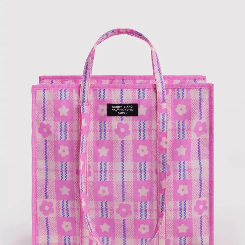 [BUNJANG] Sand Liang x BAKU Collaboration Checkered Tote Bag / 샌디리앙x바쿠 가방