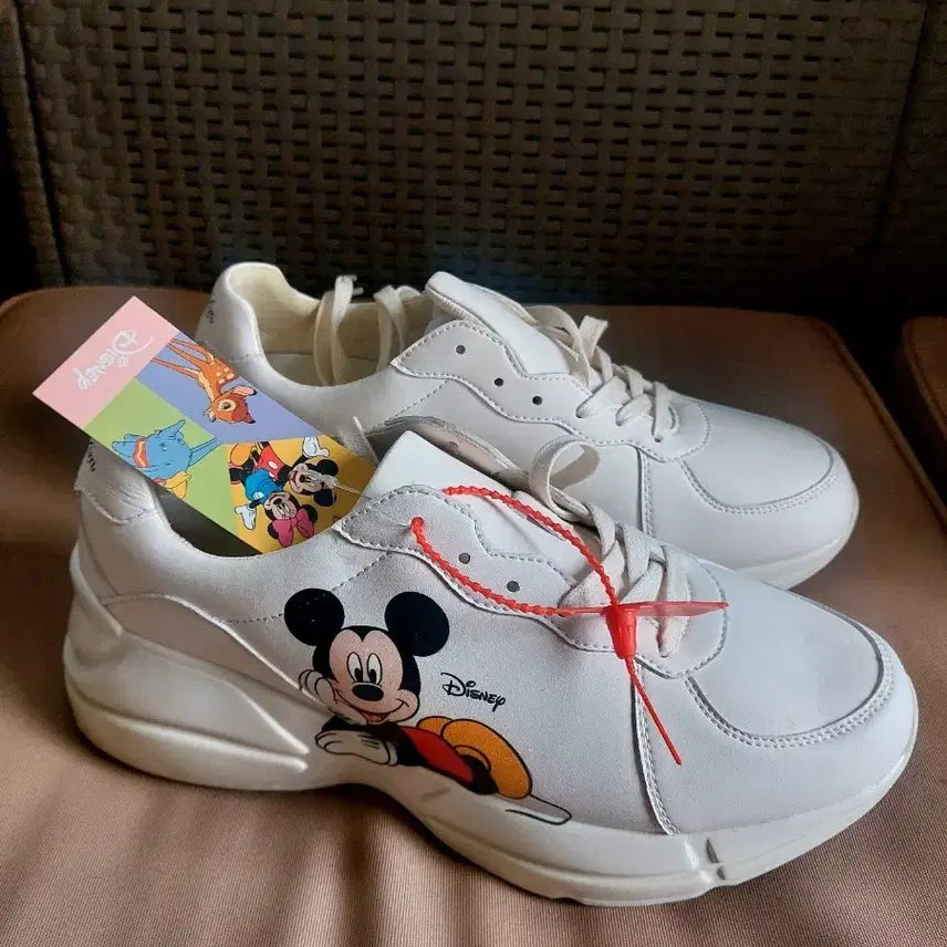 [BUNJANG] Disney Mickey Mouse White Sneakers / 디즈니 미키마우스 스니커즈