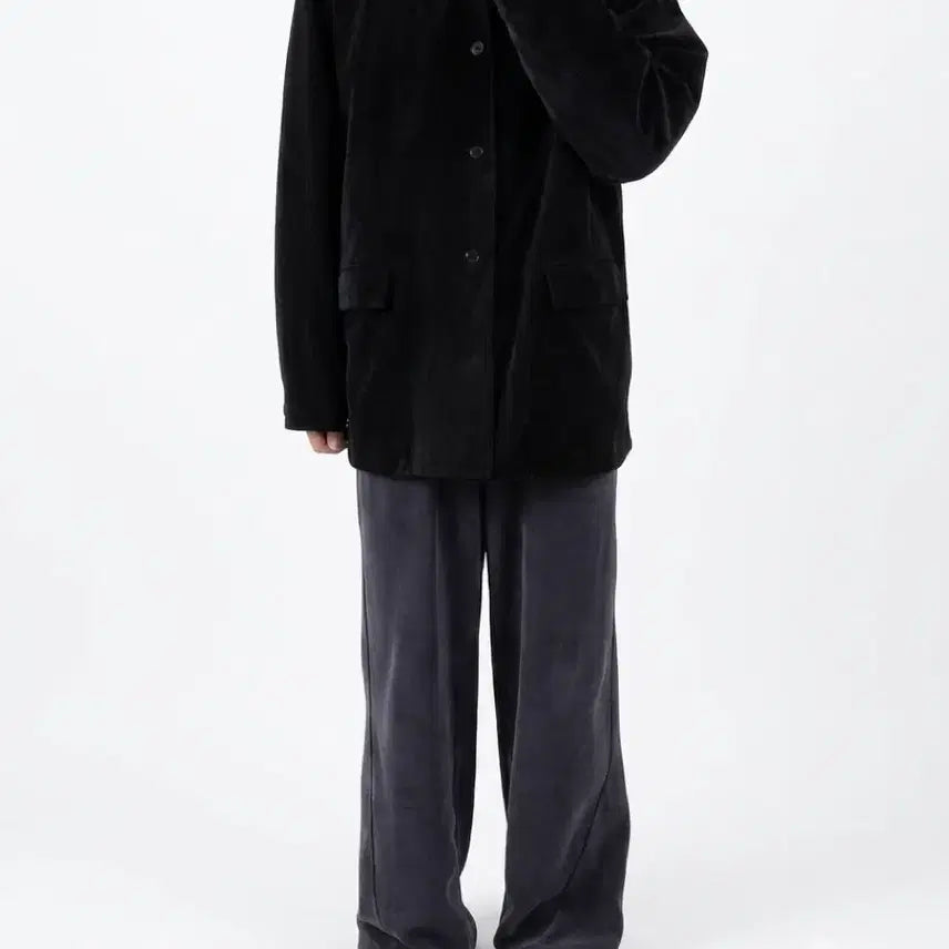 [BUNJANG] Partimento Suede Car Coat Black L / 파르티멘토 스웨이드 카코트 블랙 L