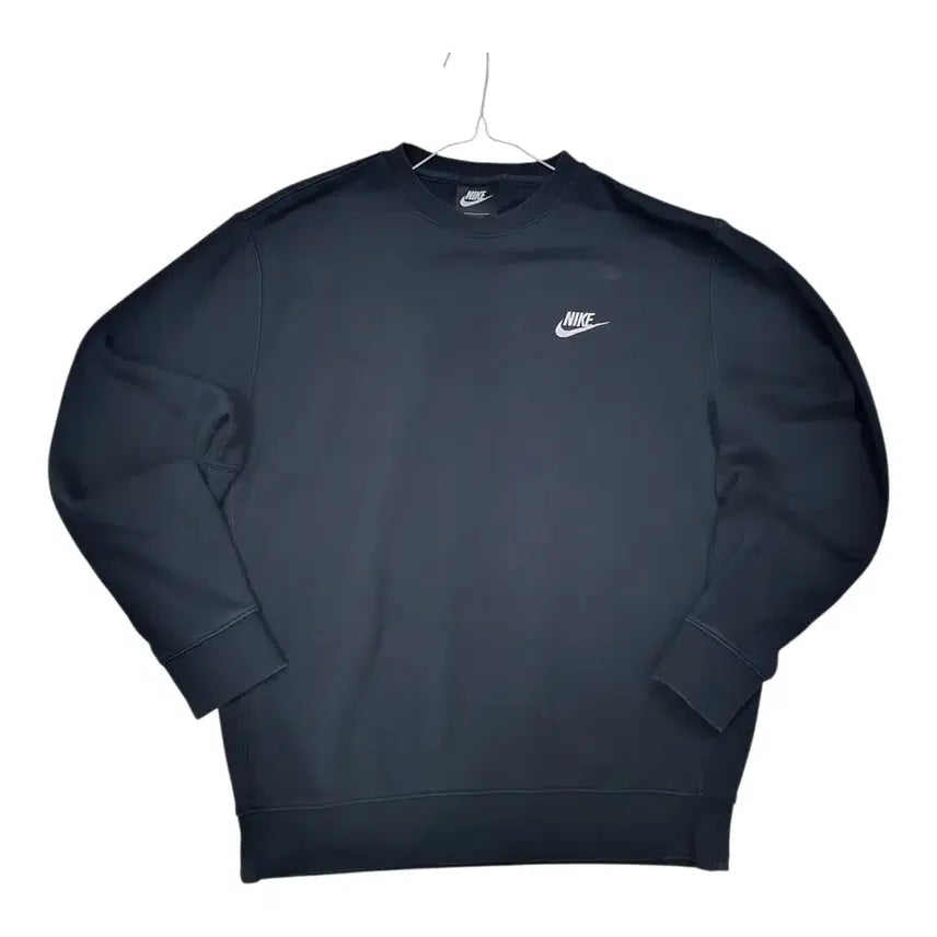 [BUNJANG] Nike Basic Logo Black Sweatshirt L / <만원빈티지> 나이키 베이직 로고 블랙 맨투맨 L
