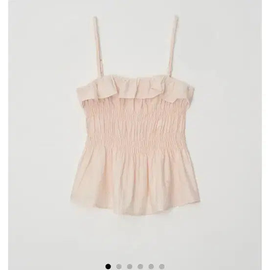 [BUNJANG] Ette Frill Top Peach / 에떼 프릴 탑 피치
