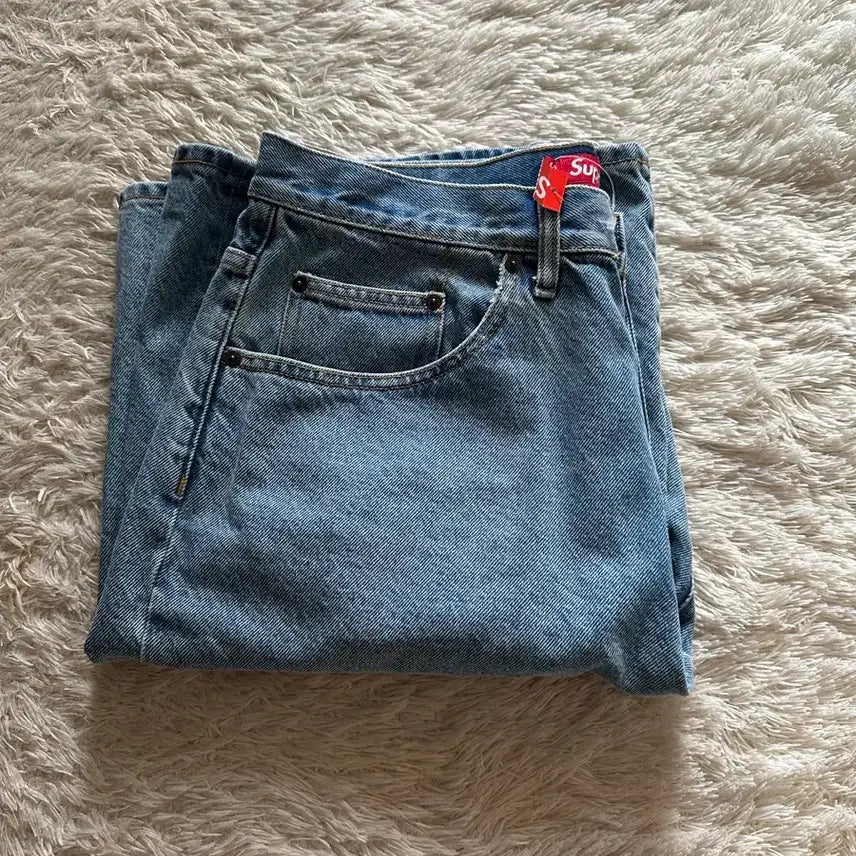 [BUNJANG] Supreme Baggy Denim Shorts Washed Indigo / [32]슈프림 배기 데님 쇼츠 워시드 인디고-25SS