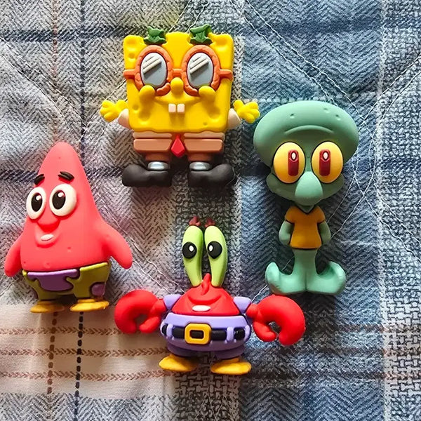 [BUNJANG] SpongeBob SquarePants Character Figure Set (4 Types) / 스폰지밥 캐릭터 피규어 4종