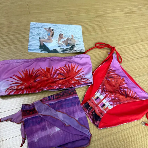 [BUNJANG] Daydays Bikini 3-Piece Set M / 데이즈데이즈 수영복 비키니 M 3ps 셋트