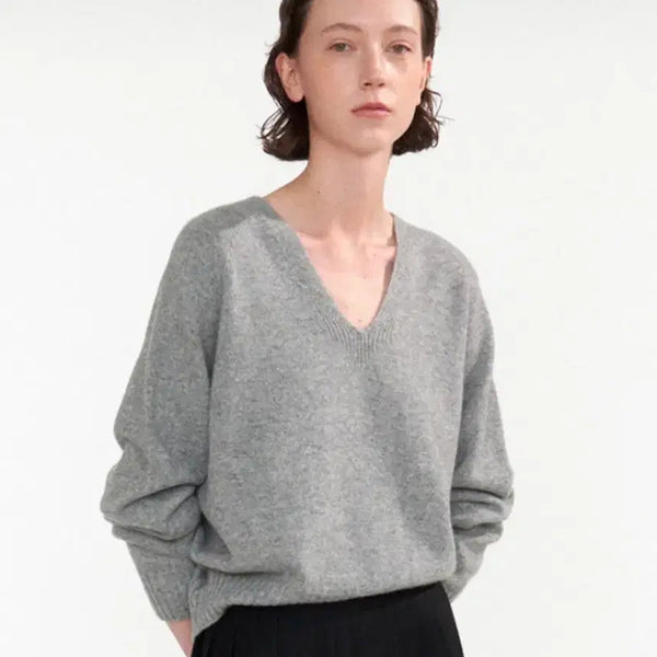 [BUNJANG] Nothing Written V-Neck Knit / 낫띵리튼 브이넥 니트