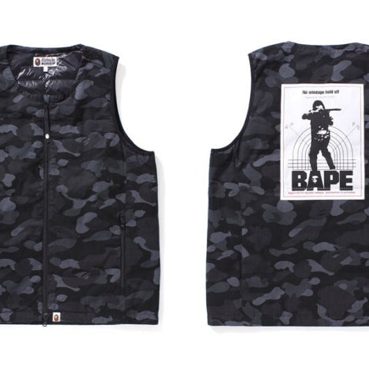 [BUNJANG] BAPE 17FW Dot Camo Huntsman Logo Down Vest / [XL] 베이프 17FW 도트 카모 헌트맨 로고 다운 베스트