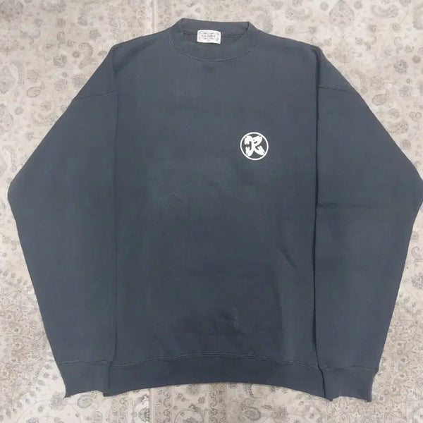 [BUNJANG] KARMA Pigment Sweatshirt Tribal Printing L / KARMA 피그먼트 백 트라이벌 프린팅 맨투맨 L