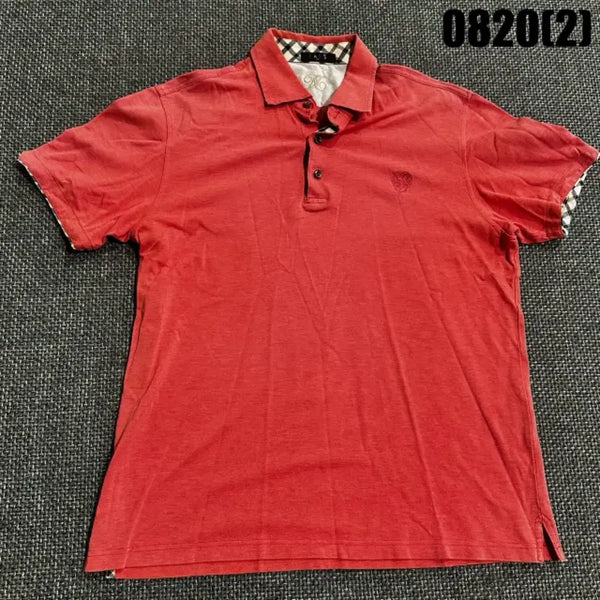[BUNJANG] Daks Check Pattern Long Sleeve Shirt Red L / 닥스 셔츠 레드 L