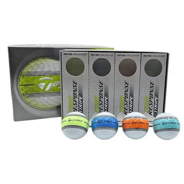 [BUNJANG] TaylorMade TOUR RESPONSE STRIPE Golf Balls 12-Pack Multicolor / 테일러메이드 TOUR RESPONSE STRIPE 투어 리스폰스 스...