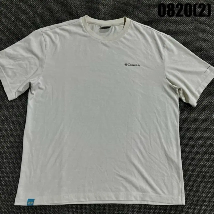 [BUNJANG] Columbia Short Sleeve T-Shirt Ivory M / 컬럼비아 반팔 티셔츠 아이보리 m