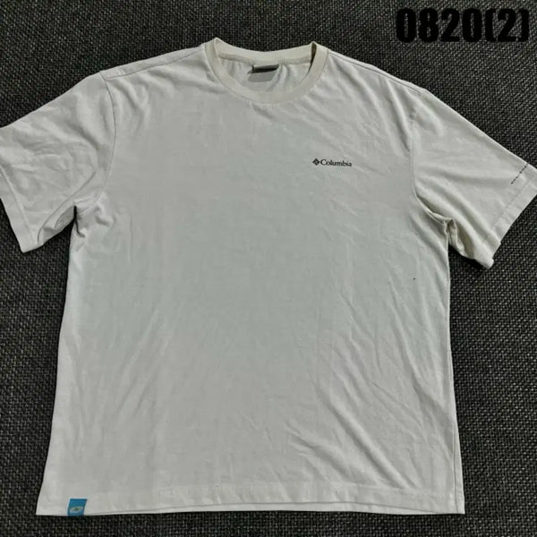 [BUNJANG] Columbia Short Sleeve T-Shirt Ivory M / 컬럼비아 반팔 티셔츠 아이보리 m