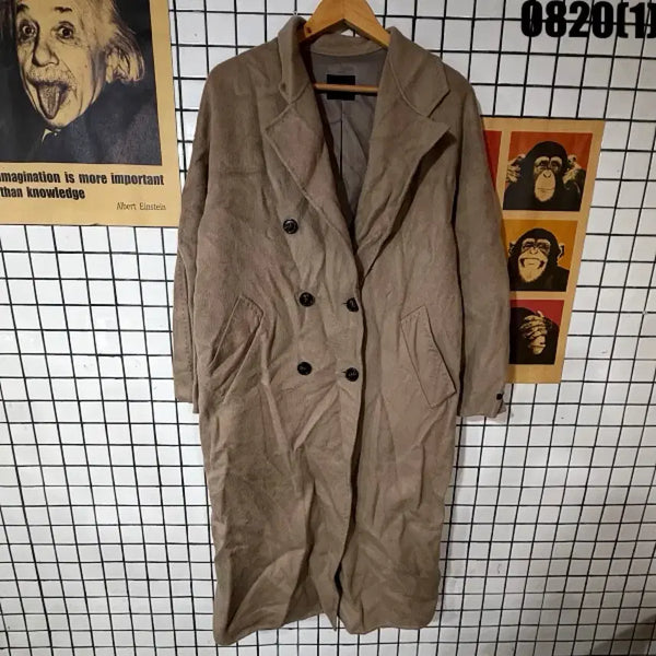 [BUNJANG] Click N Funny Beige Double-Button Long Coat / 클릭앤퍼니 코트 0820
