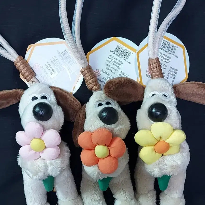 [BUNJANG] Official Gromit Keyring Set (3 Colors) / 그로밋키링 정품