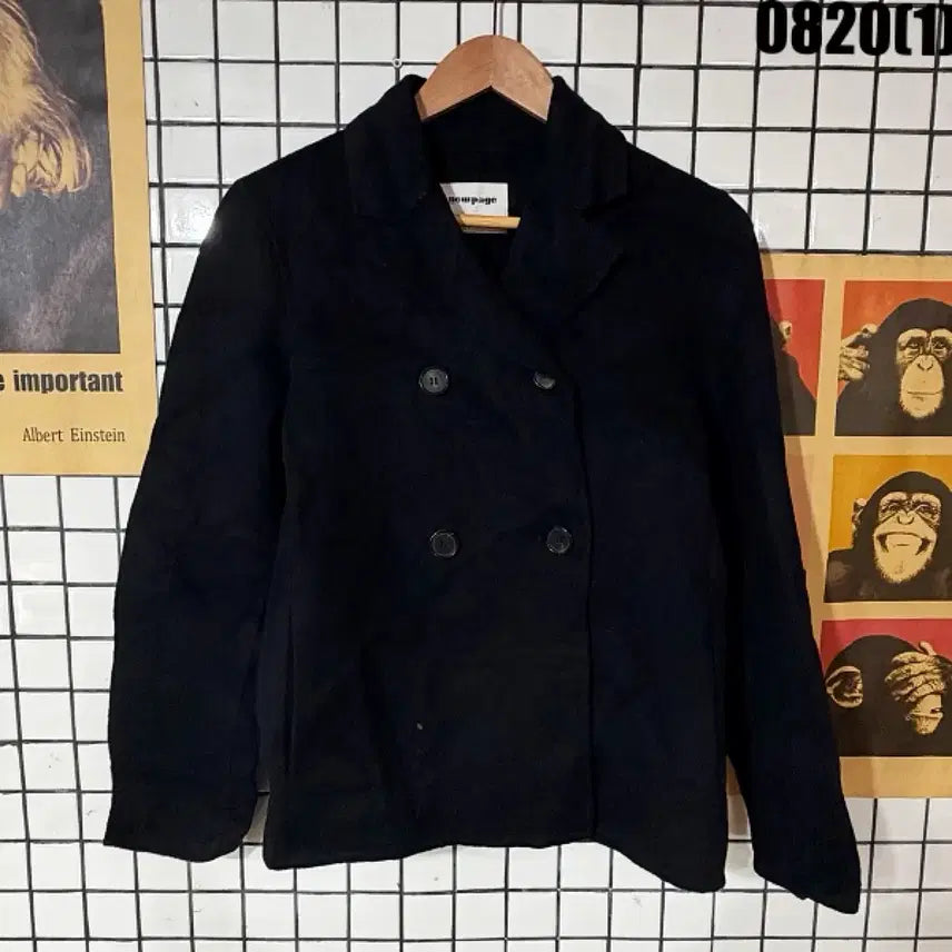 [BUNJANG] Black Double-Button Blazer / 더블 버튼 자켓 0820