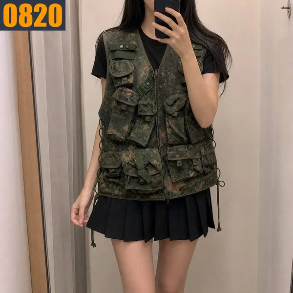 [BUNJANG] 95-100 Camouflage Pattern Tactical Vest / 95-100 카모플라주 패턴 전술 조끼