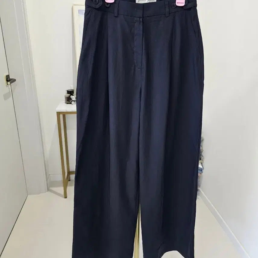 [BUNJANG] Button Adjustable Pintuck Wide Pants / 단추조절 핀턱와이드팬츠