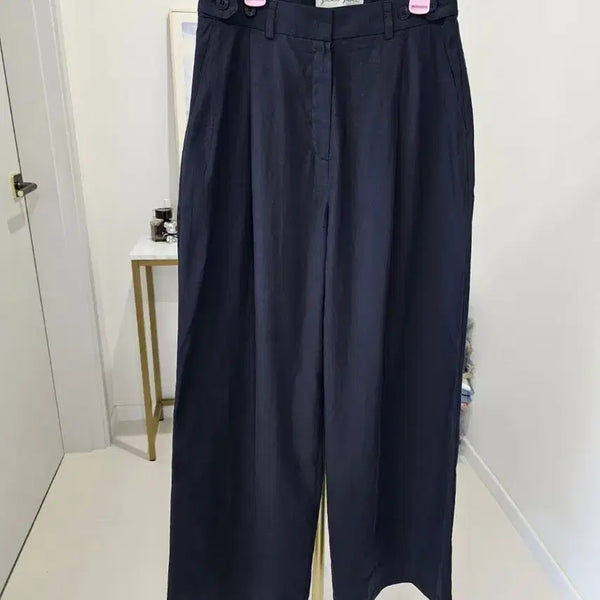 [BUNJANG] Button Adjustable Pintuck Wide Pants / 단추조절 핀턱와이드팬츠