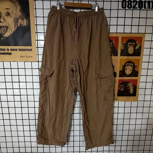 [BUNJANG] Unisex Brown Cargo Pants / 카고 바지 브라운 0820