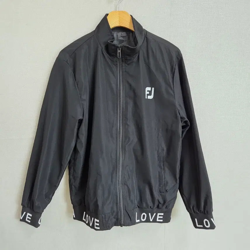 [BUNJANG] Men's Black Zip-Up Windbreaker Jumper XL JJ3534 / 남성 블랙 집업 바람막이 점퍼 XL JJ3534