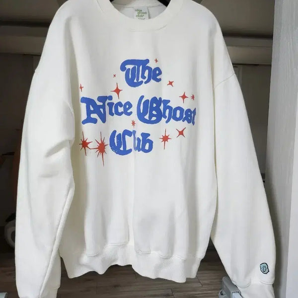[BUNJANG] Nice Ghost Club Sweatshirt M Ivory / 나이스고스트클럽 맨투맨M
