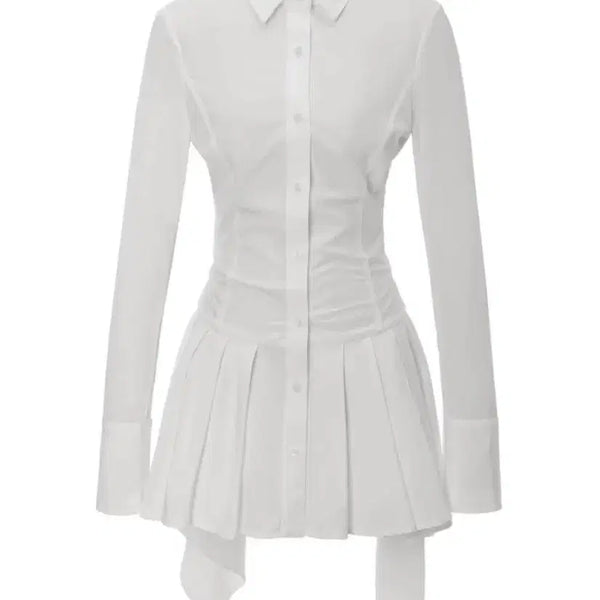 [BUNJANG] Odd One Out Khaki Point Shirt Dress / ! 새상품/원가 18만원 ! 카키포인트 오드원아웃 셔츠 원피스