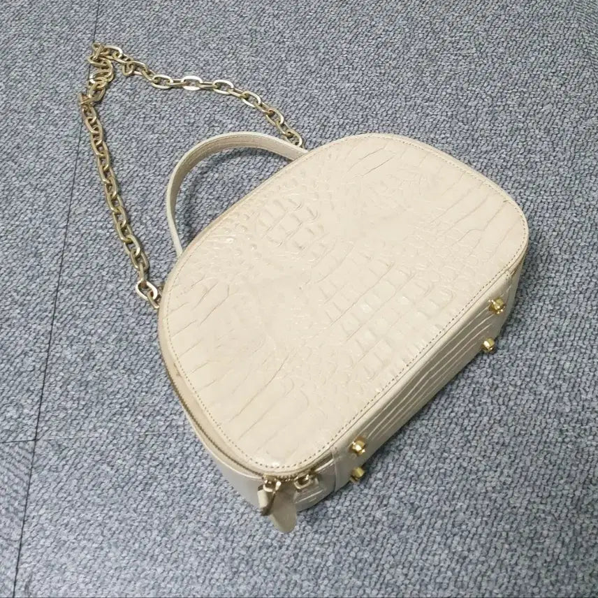 [BUNJANG] Pashyati Shining Luna Bag Natural Crocodile Leather / 파시에티티 천연 악어가죽 샤이닝 루나백 가방 판매합니다
