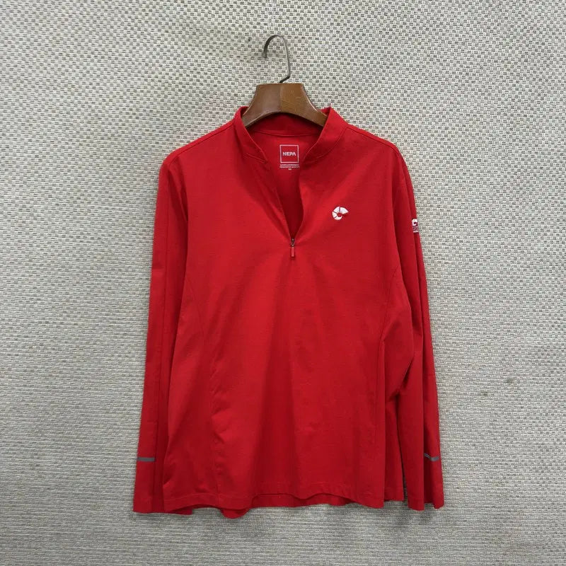 [BUNJANG] Nepa Half-Zip Long Sleeve T-Shirt Size 100 / 네파 등산 반집업 긴팔티 100 D04851