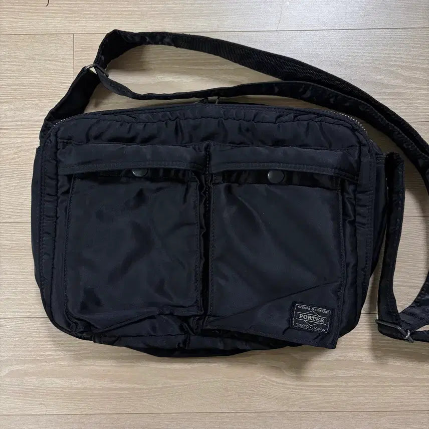 [BUNJANG] Yoshida Porter Tanker Shoulder Bag Black Large / 요시다포터 porter 탱커 숄더백 블랙 라지 L