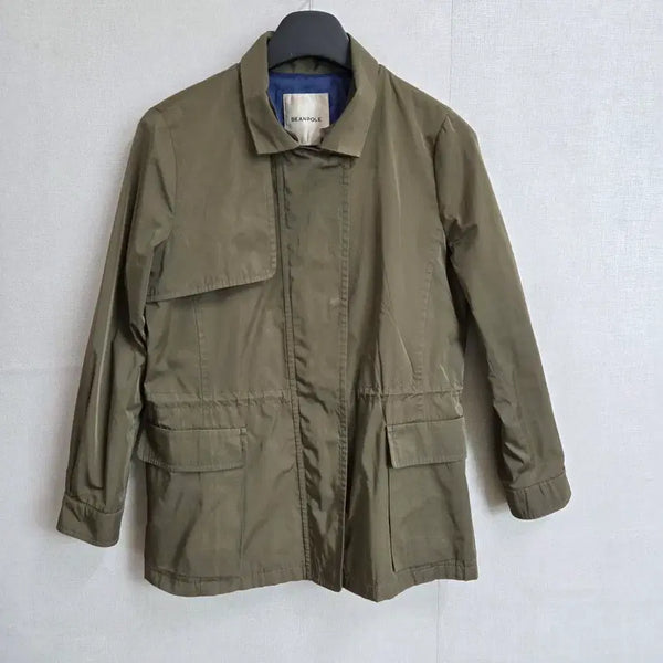[BUNJANG] Beanpole Women's Collar Jacket Olive Khaki / 빈폴 여성 카라 자켓 올리브 카키 80 JJ3535