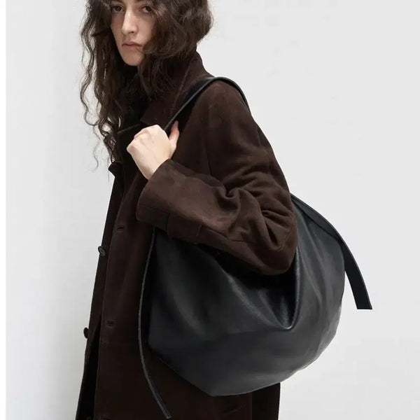 [BUNJANG] Le Face Strap Large Shoulder Bag - Black / 르페이스 숄더백