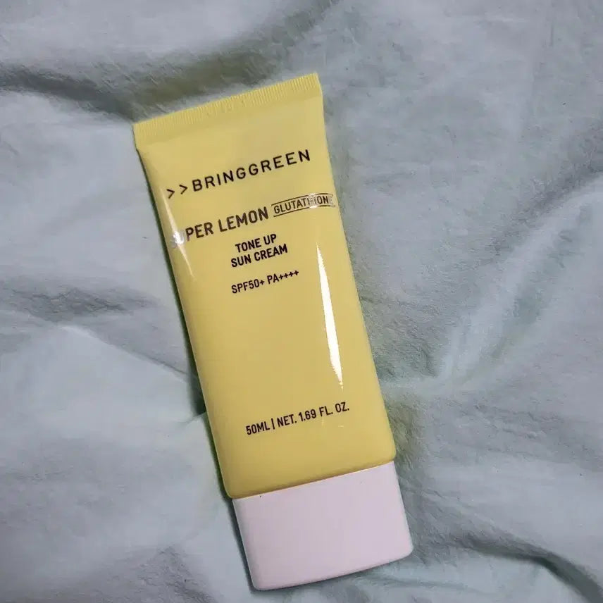 [BUNJANG] Bring Green Super Lemon Tone-Up Sun Cream 50ml / 브링그린 슈퍼 레몬 톤업 선크림 50ml