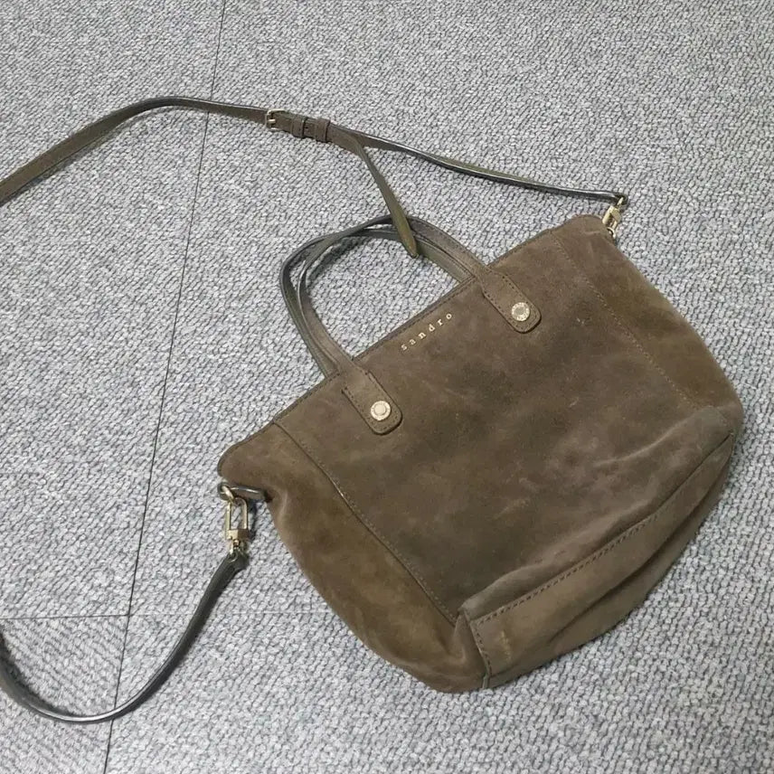 [BUNJANG] Sandro Suede Bag / 산드로 스웨이드 가방 판매합니다