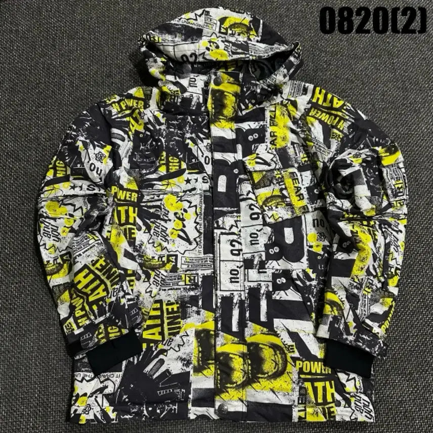 [BUNJANG] Laciel Hooded Jumper Yellow/Black XL / Laciel 후드 점퍼 옐로우/블랙 xl