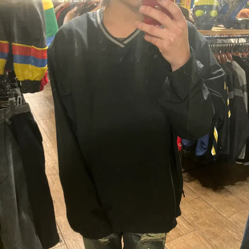 [BUNJANG] Nike Vintage Warm-up Jacket Black XL / [HI] 빈티지 나이키 웜업 블랙
