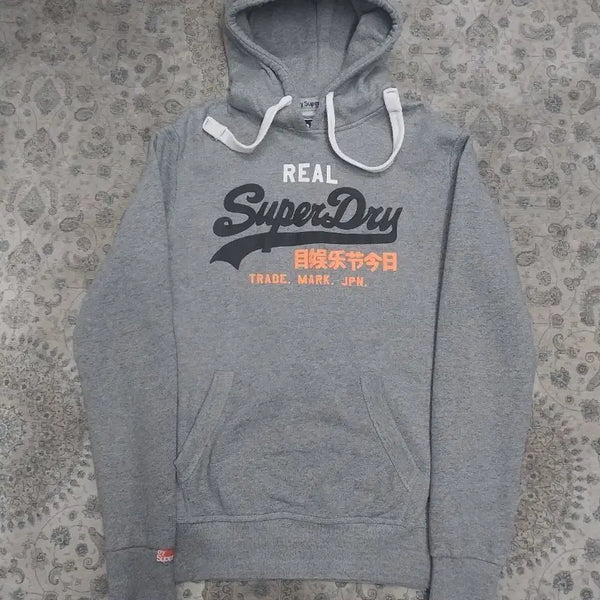 [BUNJANG] Superdry Logo Hoodie / superdry 슈퍼드라이 로고 후드티 S (크게나옴) (100-103)