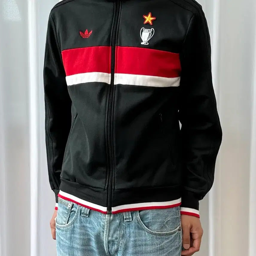 [BUNJANG] Adidas AC Milan Track Top Jersey / [L]아디다스 AC밀란 트랙탑 져지