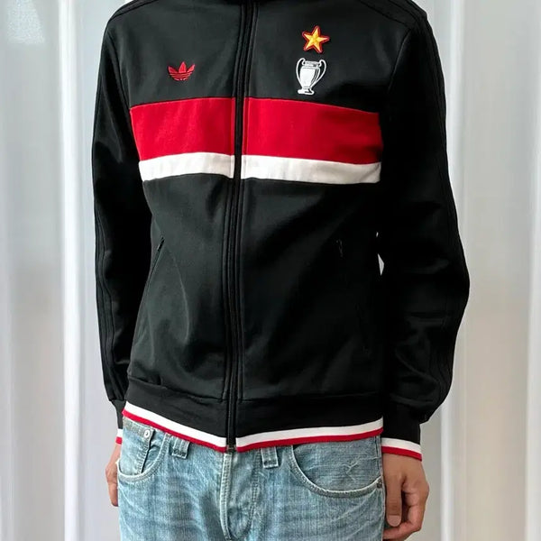 [BUNJANG] Adidas AC Milan Track Top Jersey / [L]아디다스 AC밀란 트랙탑 져지