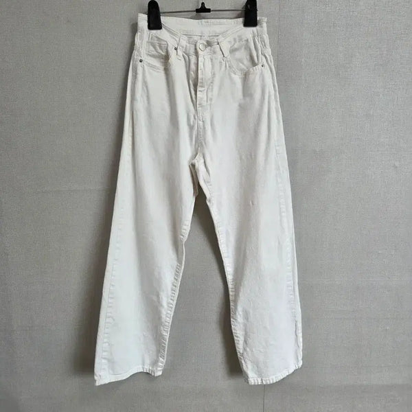[BUNJANG] Women's White Stretch Denim Pants S / 여성 화이트 스판 데님 팬츠 S JJ3537