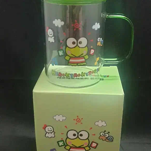 [BUNJANG] Sanrio Keroppi Glass Cup New / 산리오,케로피,유리컵,새제품