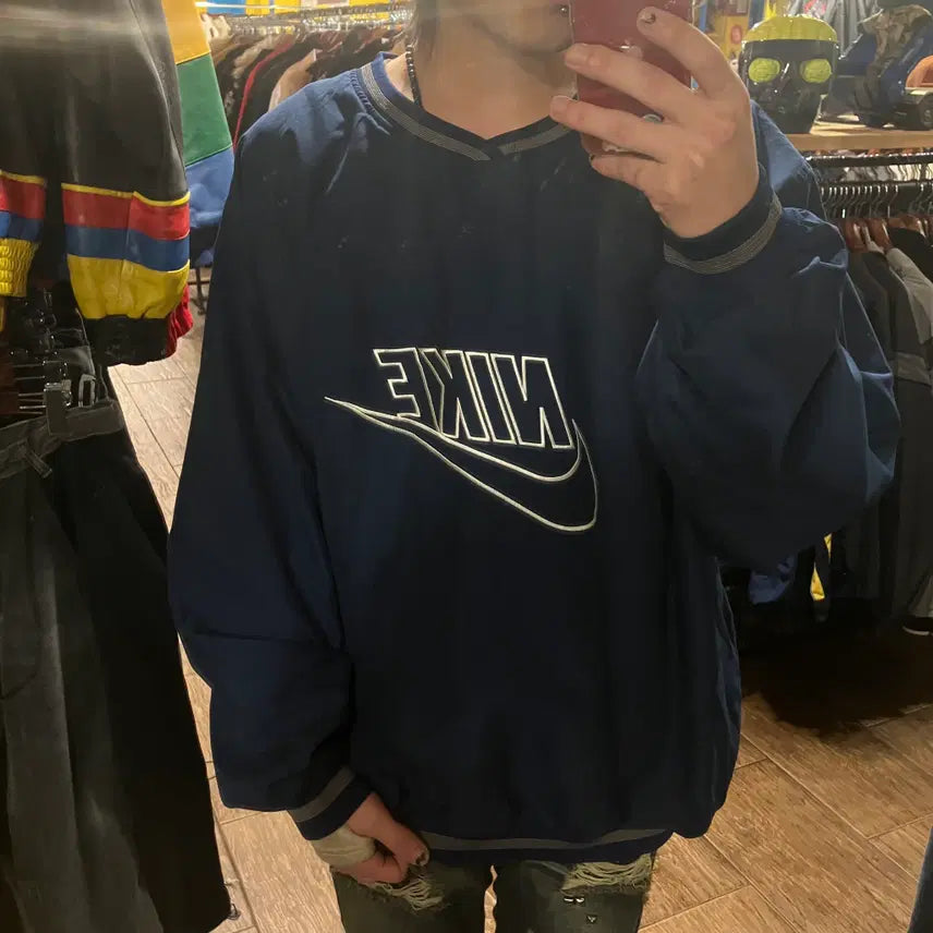 [BUNJANG] Vintage Nike Warm-up Jacket Charcoal XL / [HI] 빈티지 나이키 웜업 차콜