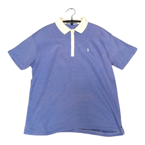 [BUNJANG] Ralph Lauren Golf Blue Pattern Short Sleeve Polo Shirt Size 95 / 랄프로렌 골프 Ralph lauren golf 블루 패턴 반팔 카라티 95